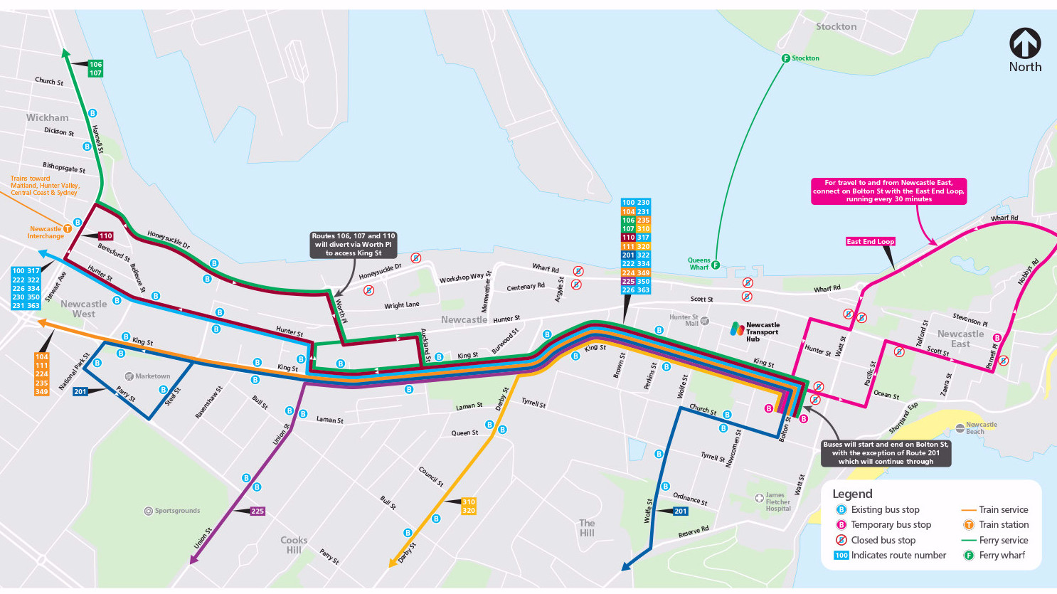 Buses will keep the city moving for Newcastle 500