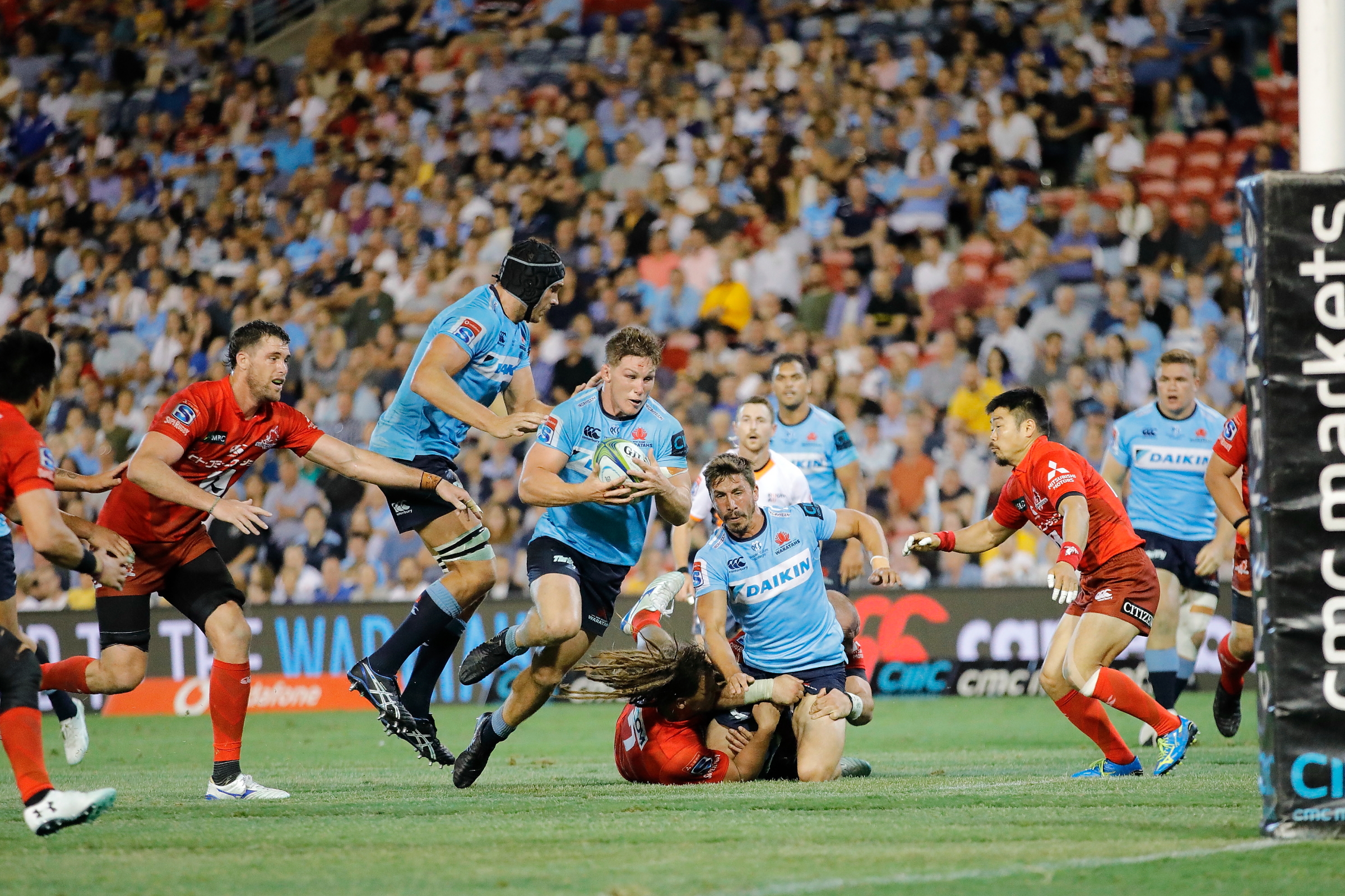 NSW Waratahs playing rugby union