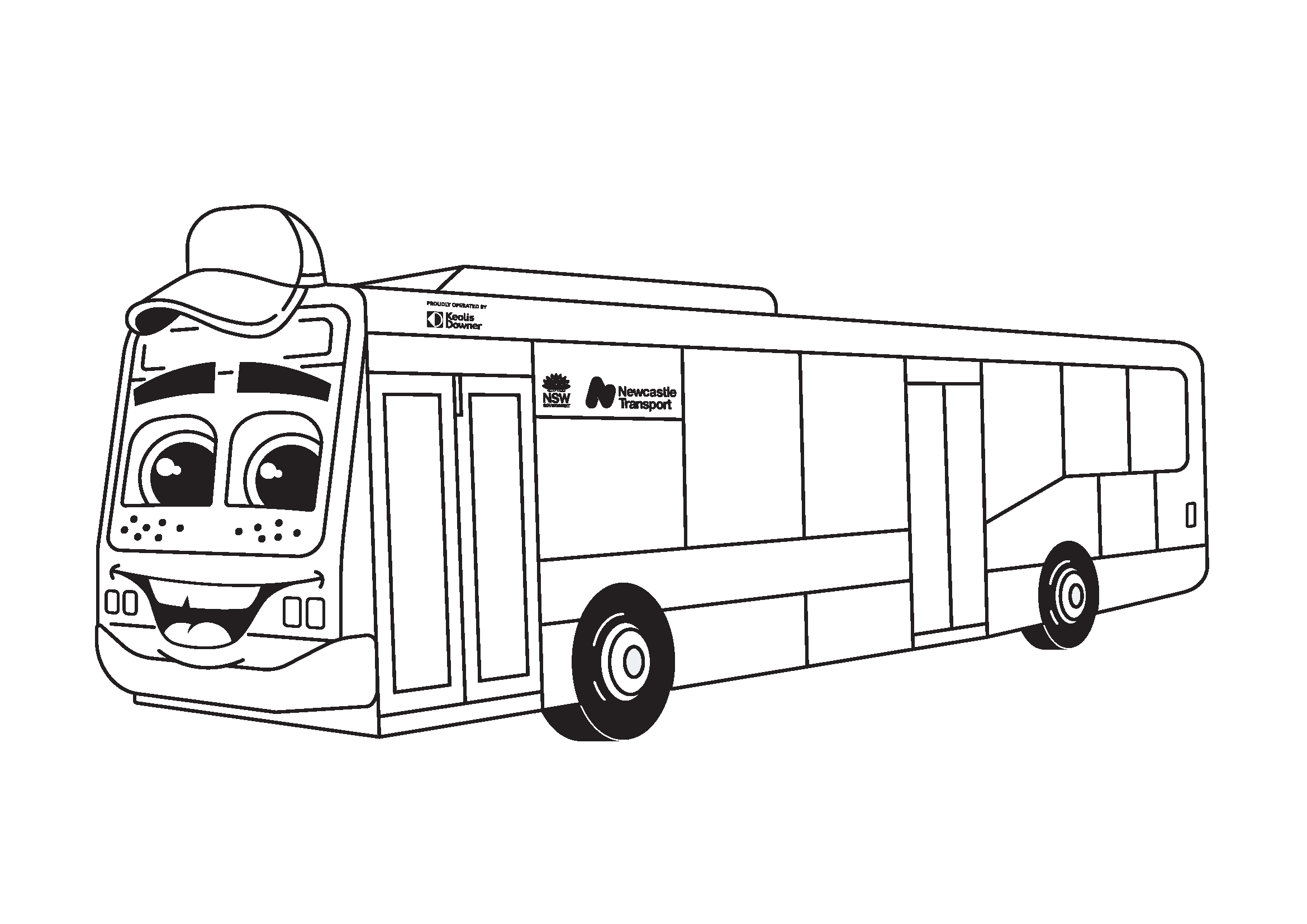 Billy the bus illustration