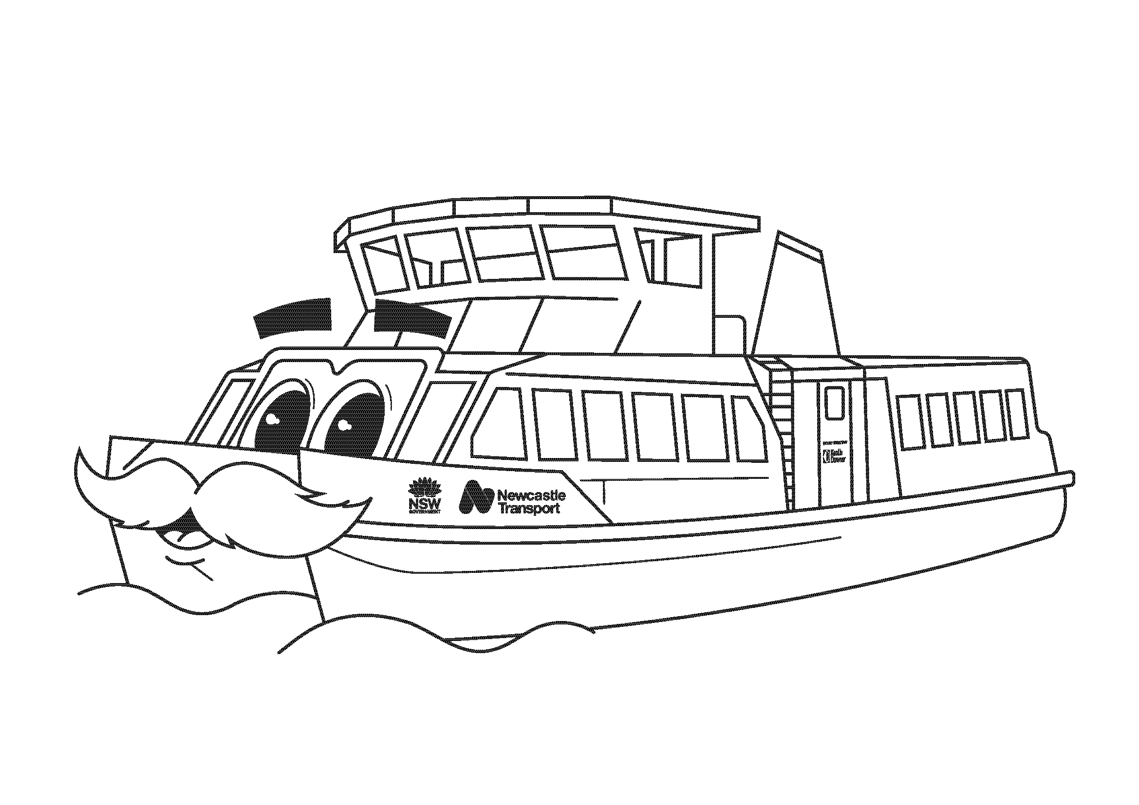 Frank the ferry illustration