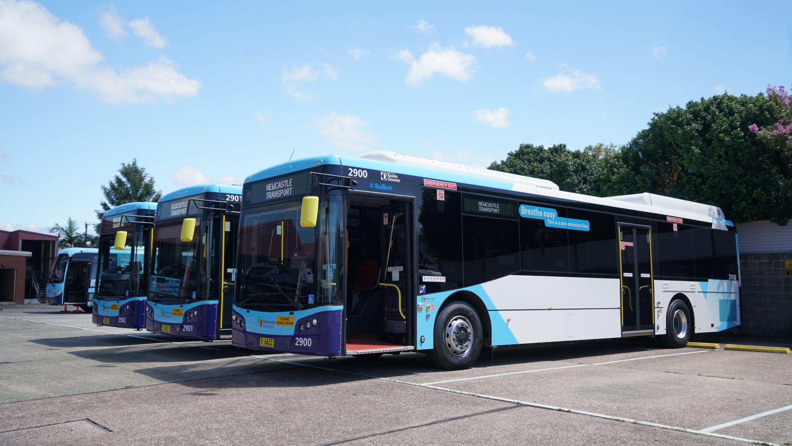 Three Zero Emissions Buses