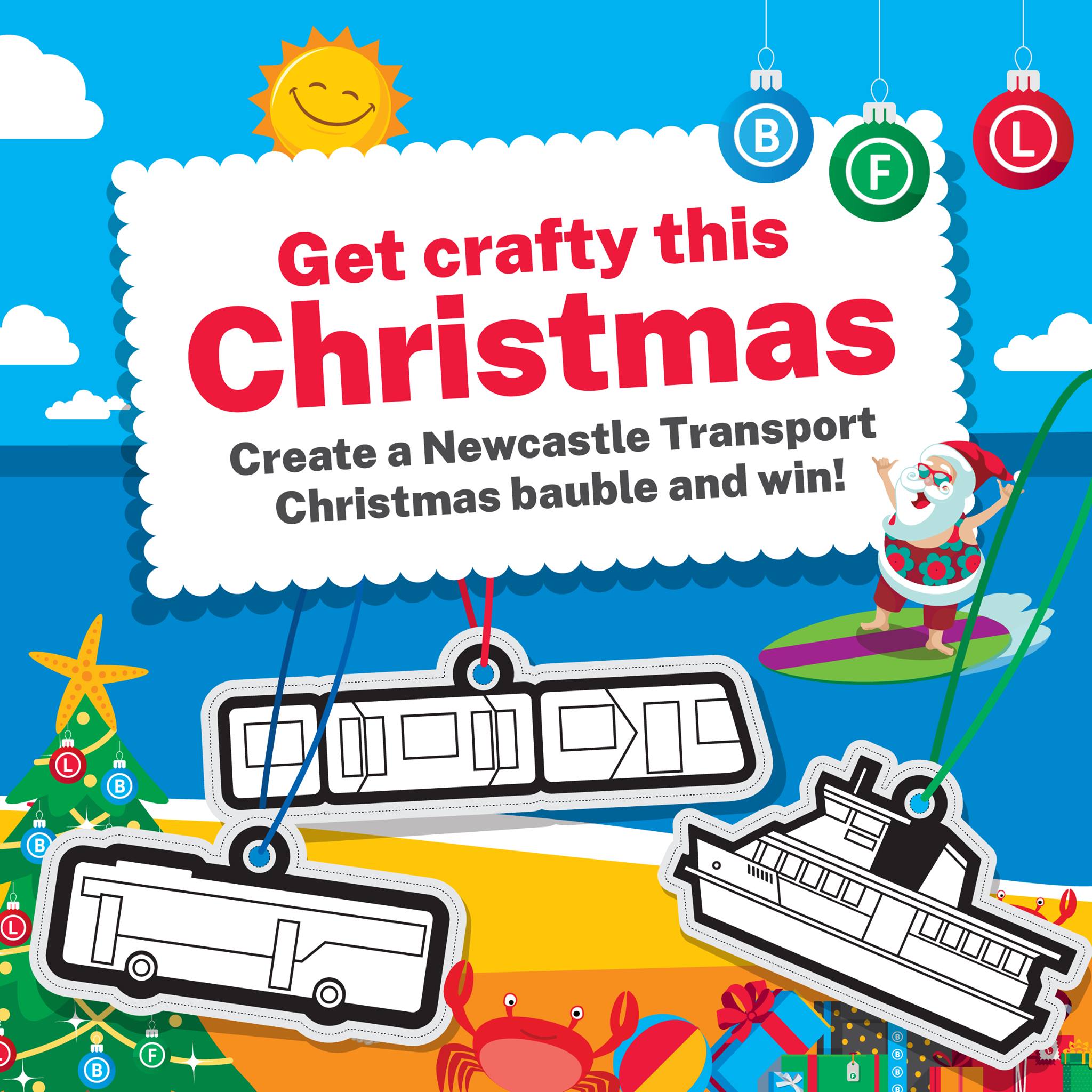 Enter the Newcastle Transport Christmas Bauble Competition