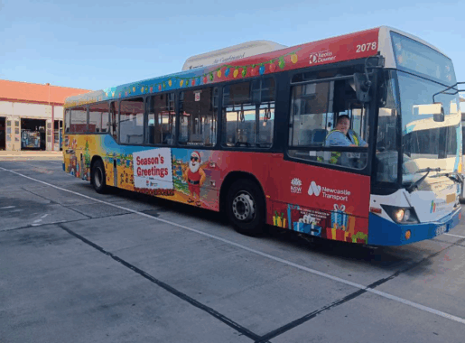Christmas Bus & Colouring In Competition